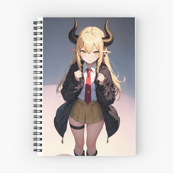 Item preview, La+ Darknesss Hololive VTuber Art | Demon Horns School Uniform Aesthetic designed and sold by iloveanimechibi.