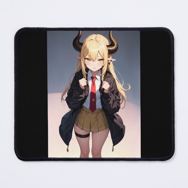 Item preview, La+ Darknesss Hololive VTuber Art | Demon Horns School Uniform Aesthetic designed and sold by iloveanimechibi.