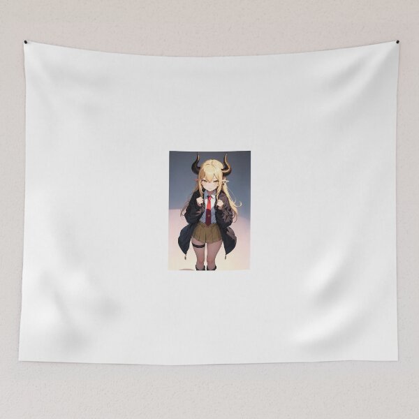 Item preview, La+ Darknesss Hololive VTuber Art | Demon Horns School Uniform Aesthetic designed and sold by iloveanimechibi.