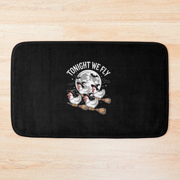 Item preview, Tonight We Fly Funny Chicken Witches Halloween Long designed and sold by HollyBellArtSte.