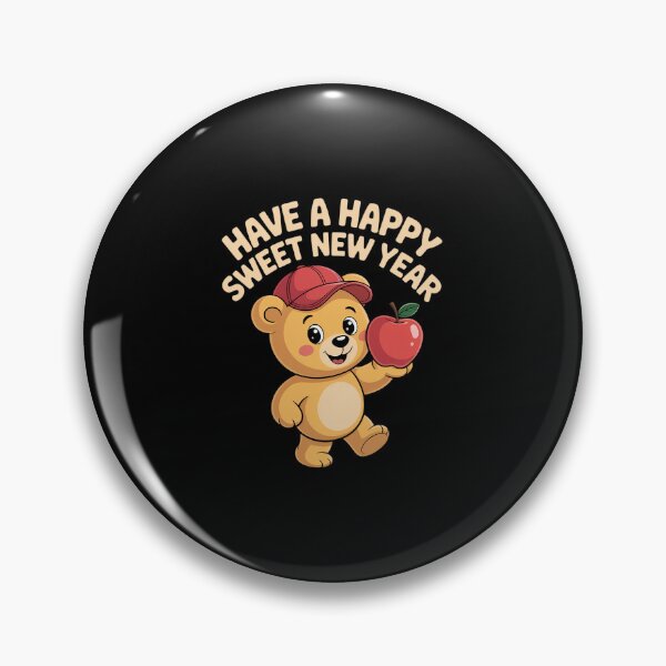 Item preview, Rosh Hashanah Happy Sweet New Year Honey Bear Jewish Holiday designed and sold by IhanVaanMaArt.