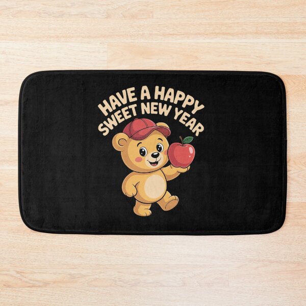 Item preview, Rosh Hashanah Happy Sweet New Year Honey Bear Jewish Holiday designed and sold by IhanVaanMaArt.