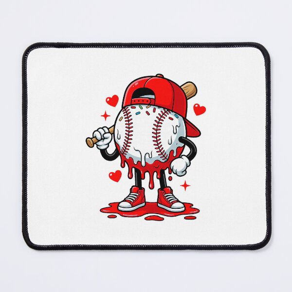 Item preview, Baseball Drip Icecream Character Funny Melting Scene designed and sold by ImeldaSparks.