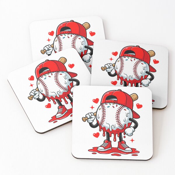 Item preview, Baseball Drip Icecream Character Funny Melting Scene designed and sold by ImeldaSparks.