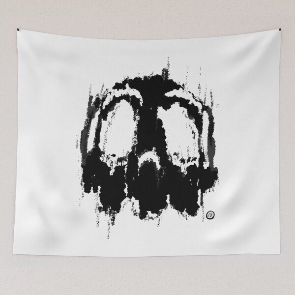 Item preview, Grunge Skull Mono designed and sold by Oksanashop8.