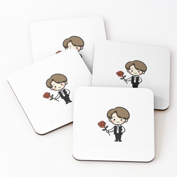 Item preview, Cute chibi boy holding red rose romantic illustration valentine clipart adorable love character art designed and sold by Mimoshi ⭐⭐⭐⭐⭐.