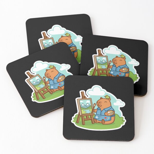 Item preview, Cute Capybara Painting designed and sold by BashadesiUSA.