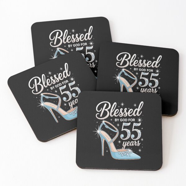 Item preview, Blessed By God For 55 Years High Heels Denim Womens Birthday designed and sold by Catharsiscath.