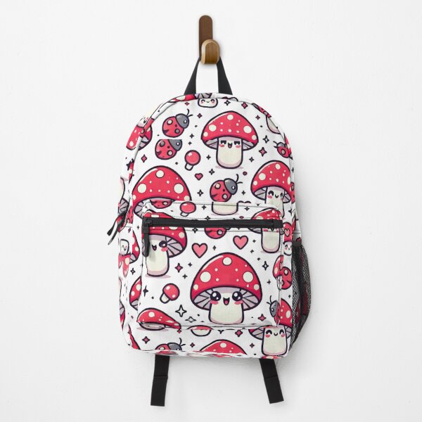 Item preview, Kawaii Red Mushroom Pattern – Cute Forest Fantasy Design designed and sold by denip.