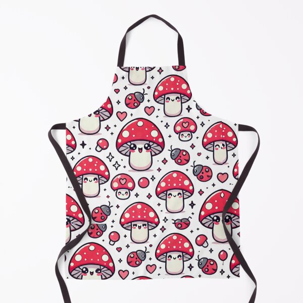 Item preview, Kawaii Red Mushroom Pattern – Cute Forest Fantasy Design designed and sold by denip.