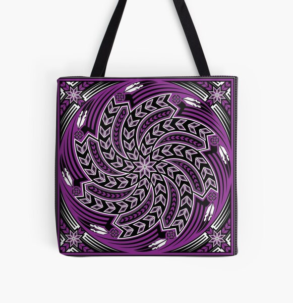 Wind Spirit (Purple) All Over Print Tote Bag