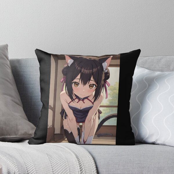 Item preview, Lin Xiao-Mei Anime Art | Cat Girl Neko Brown Hair Cute Cheongsam Aesthetic designed and sold by iloveanimechibi.