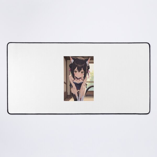 Item preview, Lin Xiao-Mei Anime Art | Cat Girl Neko Brown Hair Cute Cheongsam Aesthetic designed and sold by iloveanimechibi.