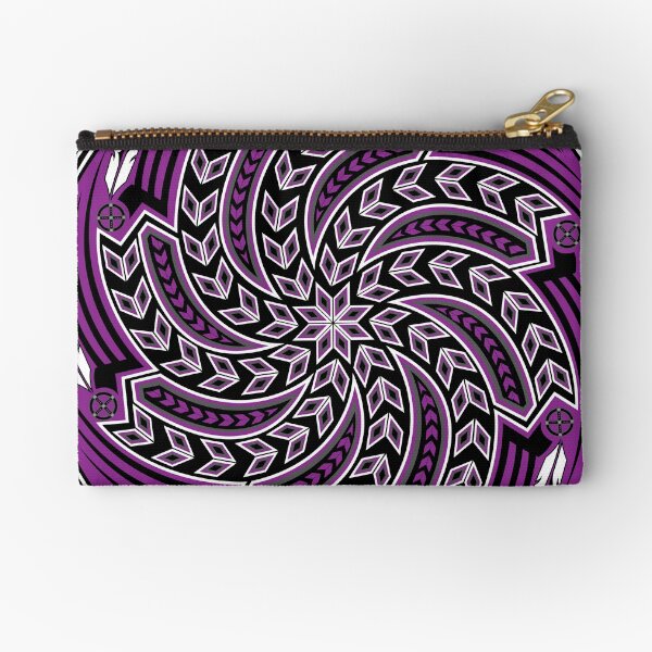Wind Spirit (Purple) Zipper Pouch