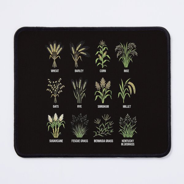 Item preview, Grasses and Cereals Botanical Chart Vintage Nature designed and sold by torildorxop.