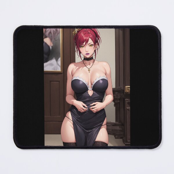 Item preview, Marie Mamiya Anime Art | Red Hair Black Dress Maid Gothic Aesthetic designed and sold by iloveanimechibi.