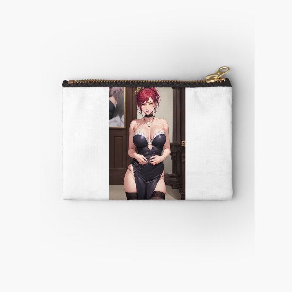 Item preview, Marie Mamiya Anime Art | Red Hair Black Dress Maid Gothic Aesthetic designed and sold by iloveanimechibi.