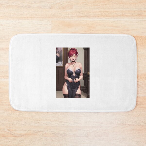Item preview, Marie Mamiya Anime Art | Red Hair Black Dress Maid Gothic Aesthetic designed and sold by iloveanimechibi.