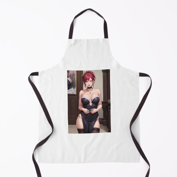 Item preview, Marie Mamiya Anime Art | Red Hair Black Dress Maid Gothic Aesthetic designed and sold by iloveanimechibi.