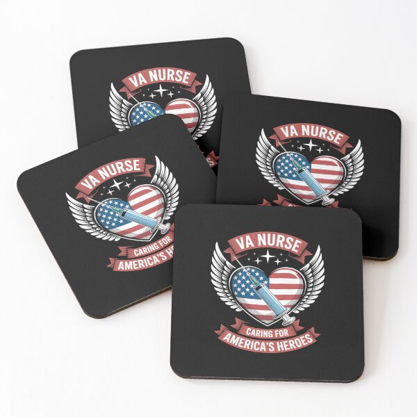 Item preview, VA Nurse Caring For America's Heroes Veterans Day designed and sold by HollyBellArtSte.