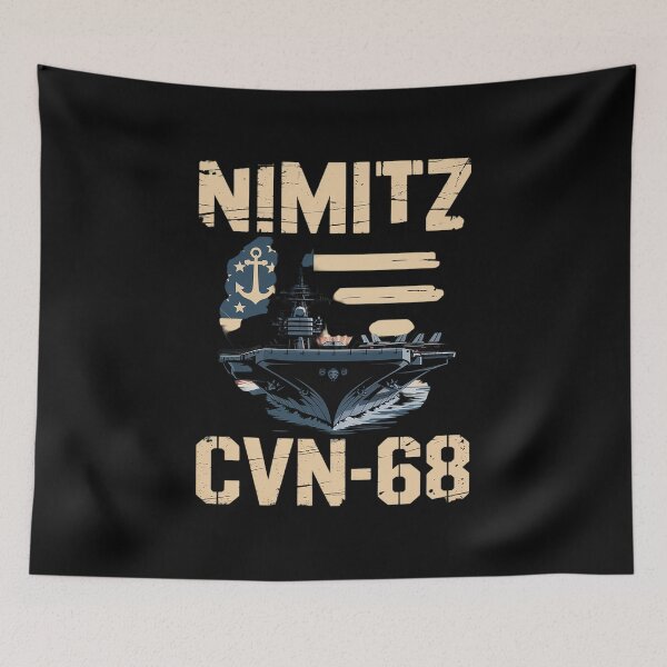 Item preview, USS Nimitz CVN-68 Aircraft Carrier Veterans Day Father's Day  designed and sold by IhanVaanMaArt.