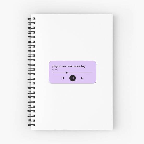 Item preview, playlist for doomscrolling (music player) (lavender purple version) designed and sold by Hi-kari.