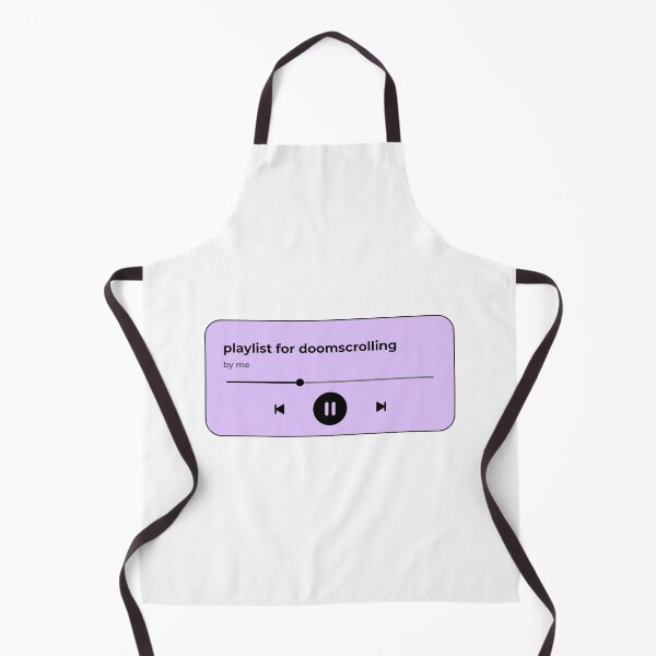 Item preview, playlist for doomscrolling (music player) (lavender purple version) designed and sold by Hi-kari.