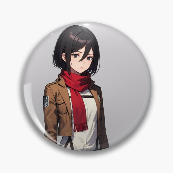 Item preview, Mikasa Ackerman Attack on Titan Anime Art | Survey Corps Red Scarf Aesthetic designed and sold by iloveanimechibi.