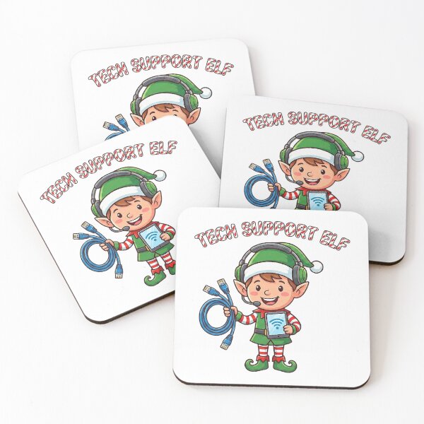 Item preview, Tech Support Elf Family Christmas Helper Holiday  designed and sold by cosettacir6382.
