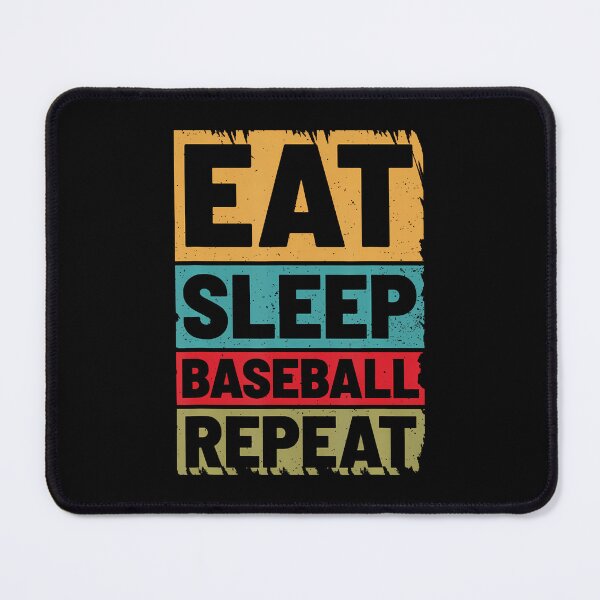 Item preview, Eat Sleep Baseball Repeat Funny Vintage designed and sold by LeanneSandra.