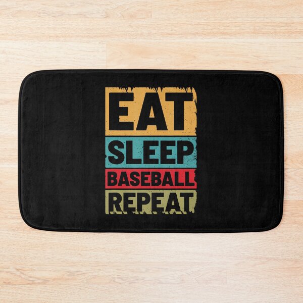 Item preview, Eat Sleep Baseball Repeat Funny Vintage designed and sold by LeanneSandra.