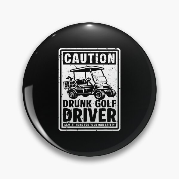 Item preview, Caution Drunk Golf Driver Golf Cart designed and sold by ChelseaEula.
