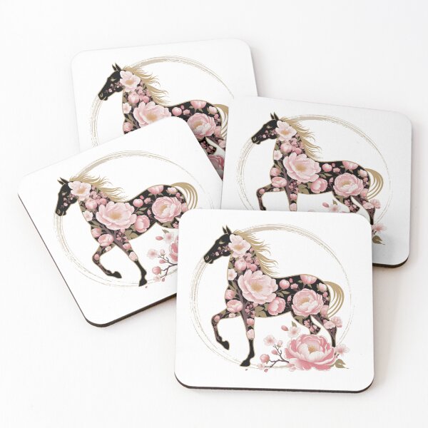 Item preview, Chinese Lunar Horse 2026 Cherry Blossom Peony Theme designed and sold by Nzgiftsandmore.