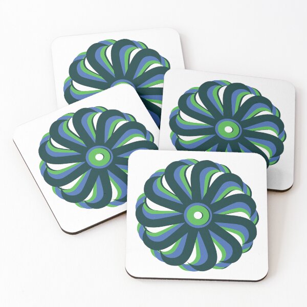 Item preview, Multicoloured blue and green spiral.  designed and sold by twistidd.
