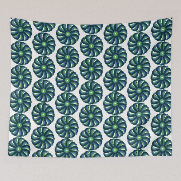 Item preview, Multicoloured blue and green spiral.  designed and sold by twistidd.