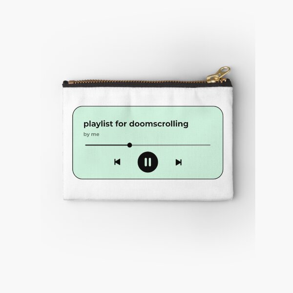 Item preview, playlist for doomscrolling (music player) (light mint green version) designed and sold by Hi-kari.