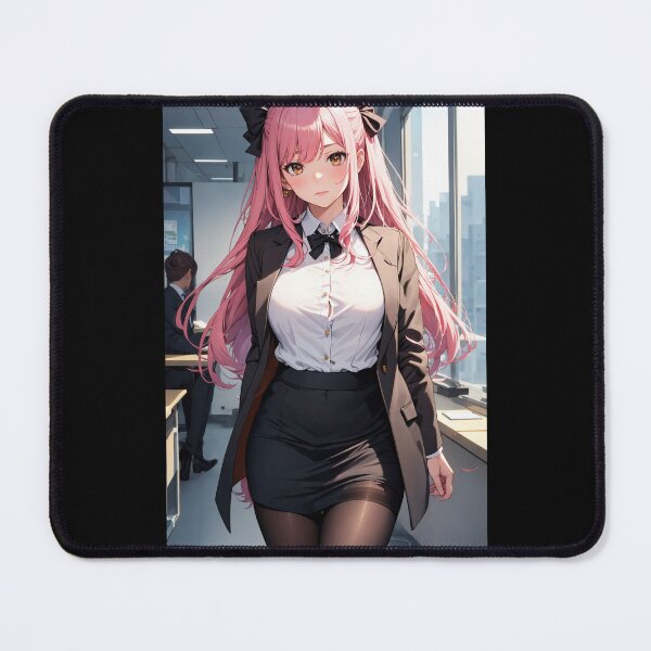 Item preview, Narumi Office Lady Anime Art | Pink Hair Blazer Business Woman Aesthetic designed and sold by iloveanimechibi.