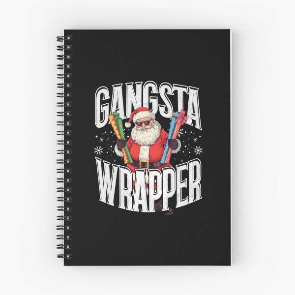 Item preview, Gangsta Wrapper Santa Funny Christmas Gift  designed and sold by clarabersetart.