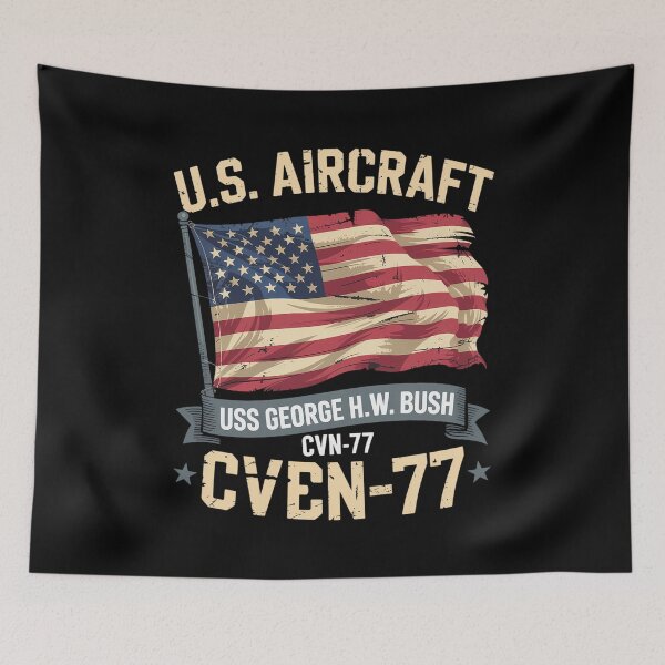 Item preview, USS George H.W. Bush CVN-77 Aircraft Carrier Veterans Day designed and sold by LKappa3Faber.