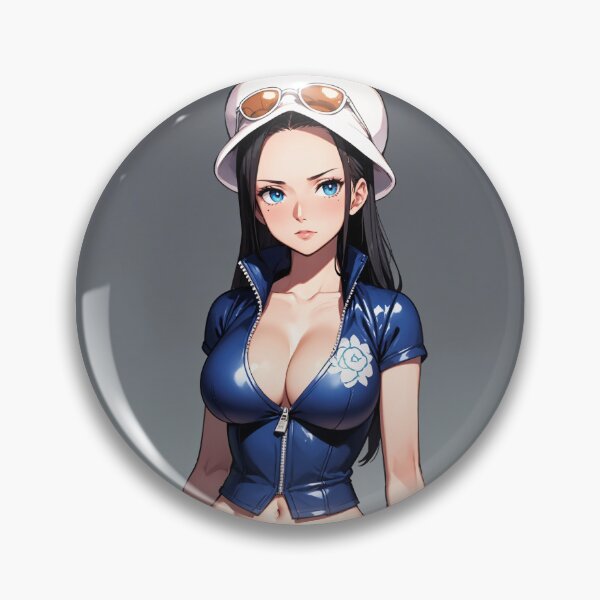 Item preview, Nico Robin One Piece Anime Art | Summer Outfit Blue Top Pirate Aesthetic designed and sold by iloveanimechibi.