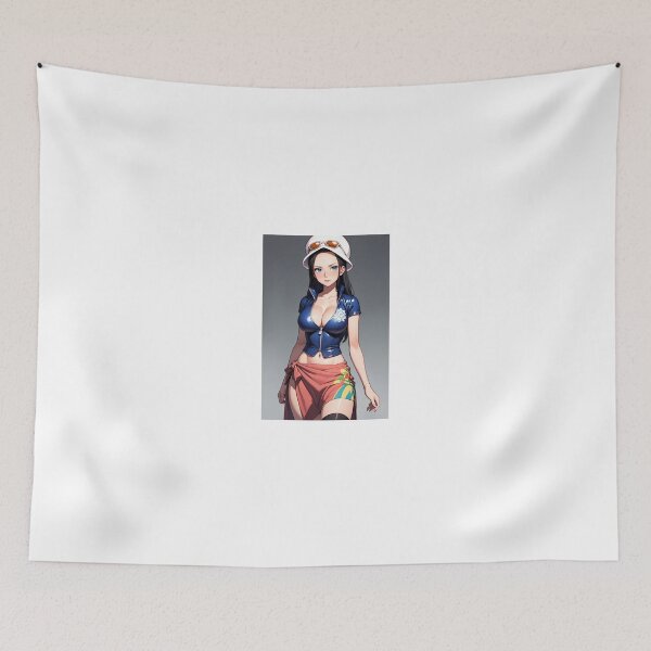 Item preview, Nico Robin One Piece Anime Art | Summer Outfit Blue Top Pirate Aesthetic designed and sold by iloveanimechibi.