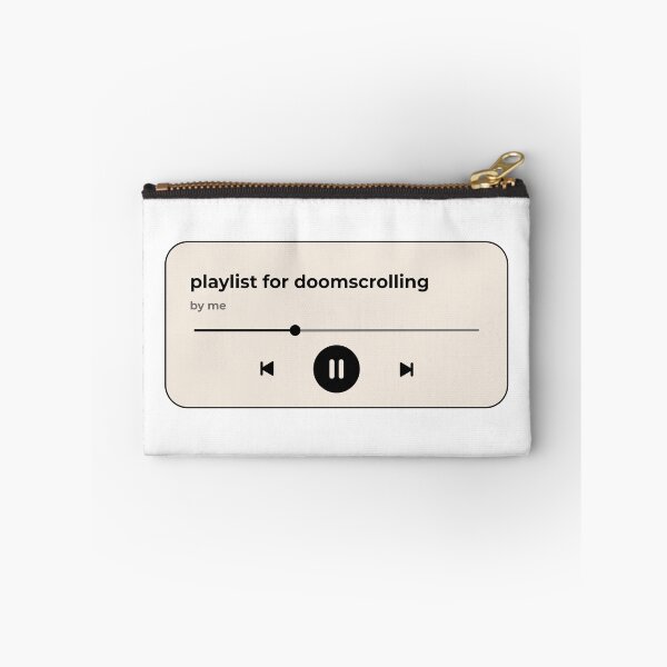 Item preview, playlist for doomscrolling (music player) (light beige version) designed and sold by Hi-kari.