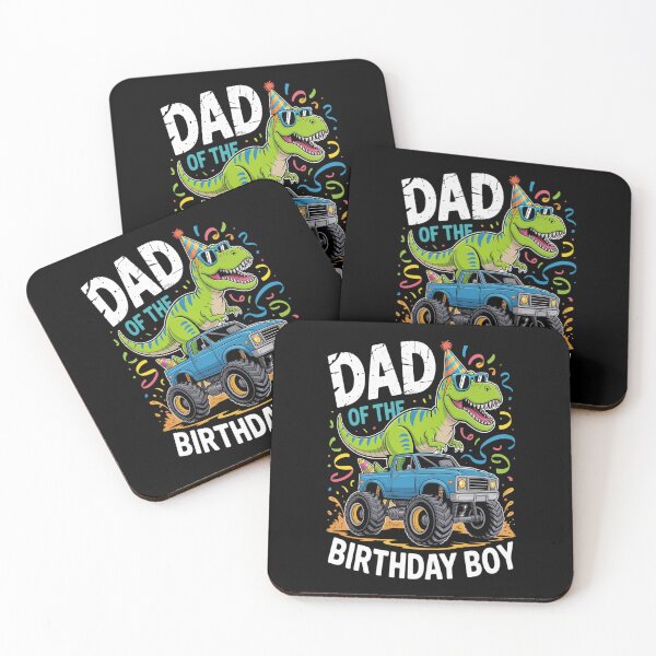 Artikelvorschau, Papa des Geburtstagskindes Monster Truck Dinosaurier Party Kinder T Rex entworfen und verkauft von KonopikaaArt.