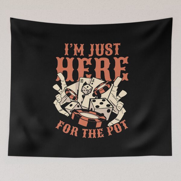 Item preview, Just Here For The Pot Poker Hands Texas Holdem Player Poker designed and sold by DawnPatricia.