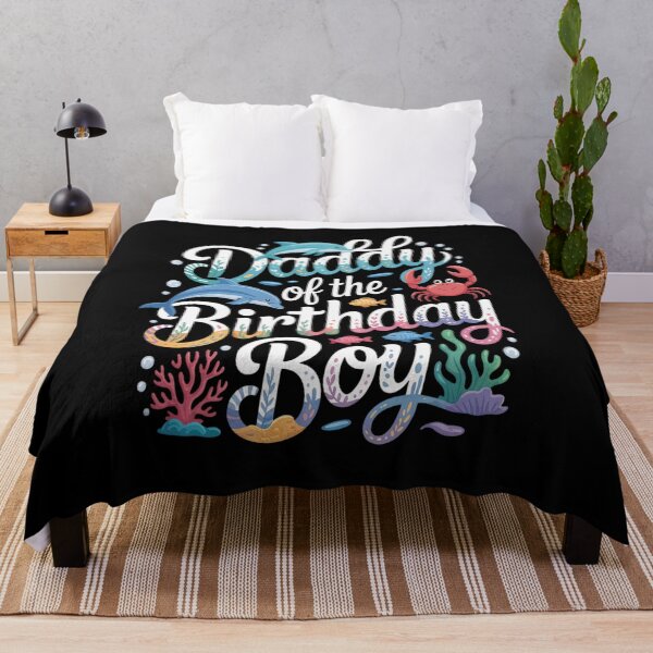 Item preview, Daddy of The Birthday Boy Aquarium Sea Animals Matching designed and sold by KonopikaaArt.