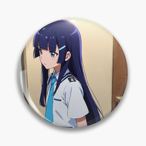 Item preview, Reika Aoki Smile Precure Anime Art | Blue Hair School Uniform Cool Beauty designed and sold by iloveanimechibi.
