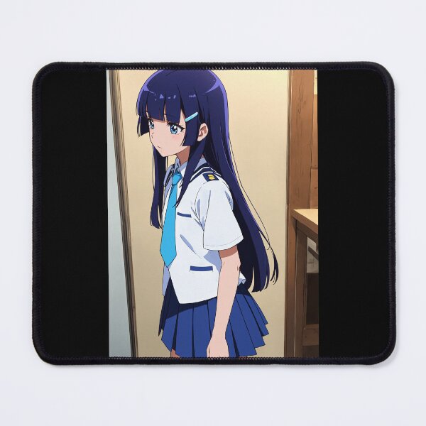 Item preview, Reika Aoki Smile Precure Anime Art | Blue Hair School Uniform Cool Beauty designed and sold by iloveanimechibi.