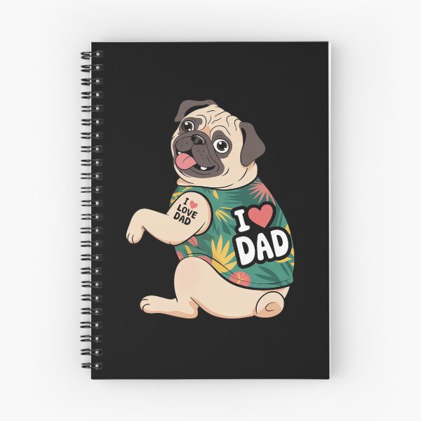 Item preview, Dog Pug Love Dad designed and sold by KonopikaaArt.