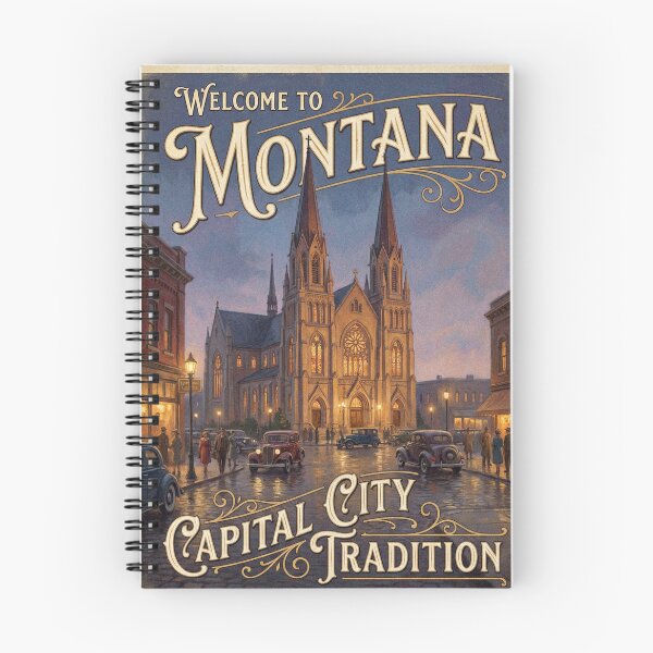 Item preview, Welcome to Montana Capital City Cathedral Poster designed and sold by Cozy-Old-Pub.