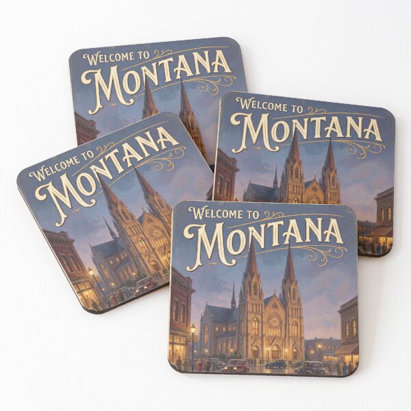 Item preview, Welcome to Montana Capital City Cathedral Poster designed and sold by Cozy-Old-Pub.
